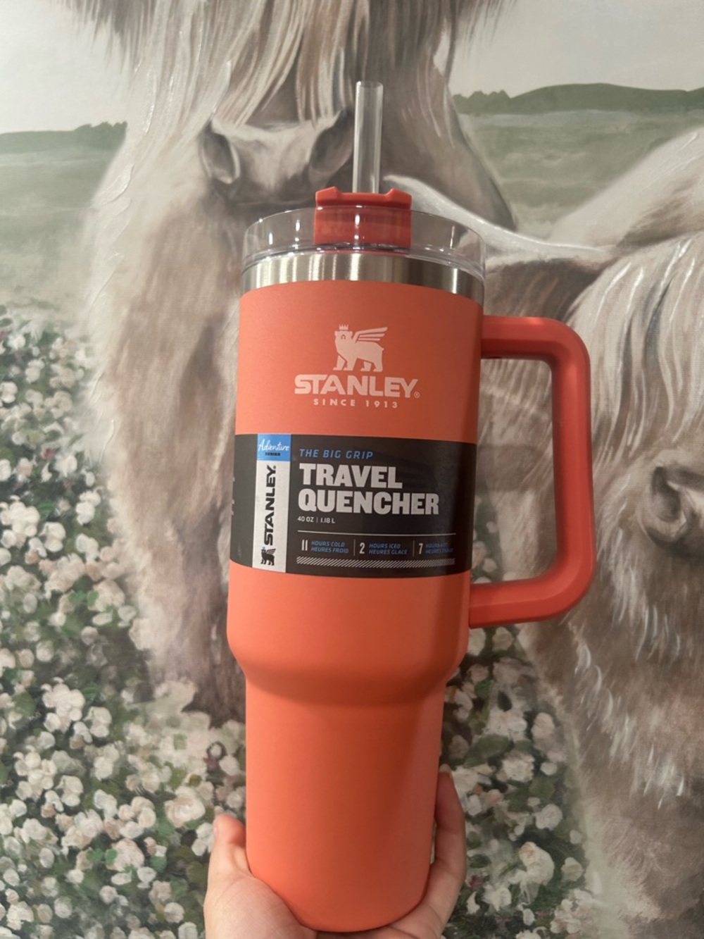 Stanley Adventure Quencher Coral 40 Oz Travel Tumbler